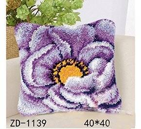 ZD1139/PK Картина из ниток "Лиловый цветок" 40*40 см